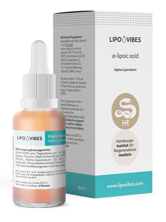 LipoVibes Alpha-Liponsäure - Fördert den Energiestoffwechsel