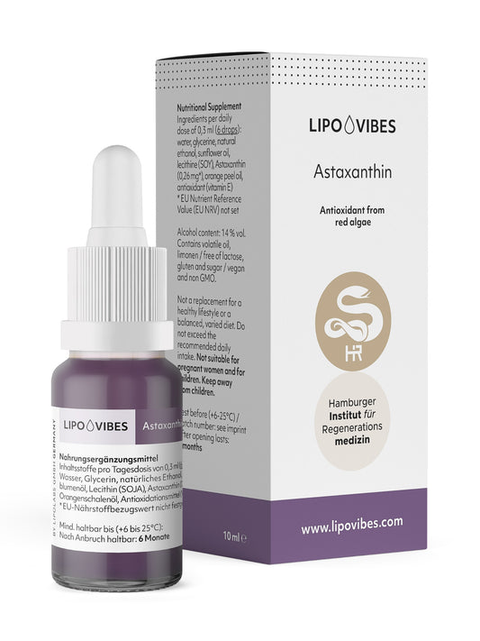 LipoVibes Astaxanthin - Antioxidans aus Rotalgen