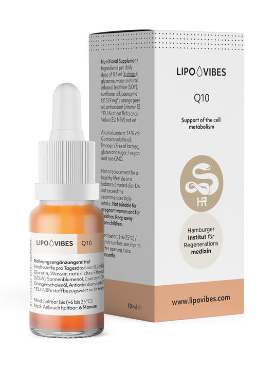 LipoVibes Q10 - Unterstützung des Zellstoffwechsels