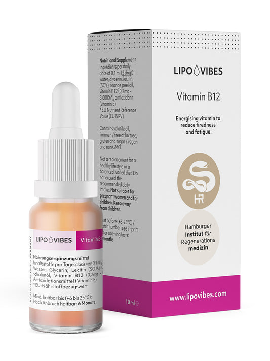 LipoVibes Vitamin B12 - Energetisierendes Vitamin