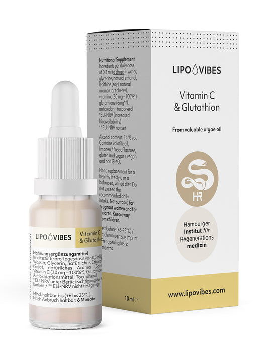 LipoVibes Vitamin C + Glutathion - effektive Immununterstützung